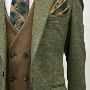 Men Olive Suit Dubai-7