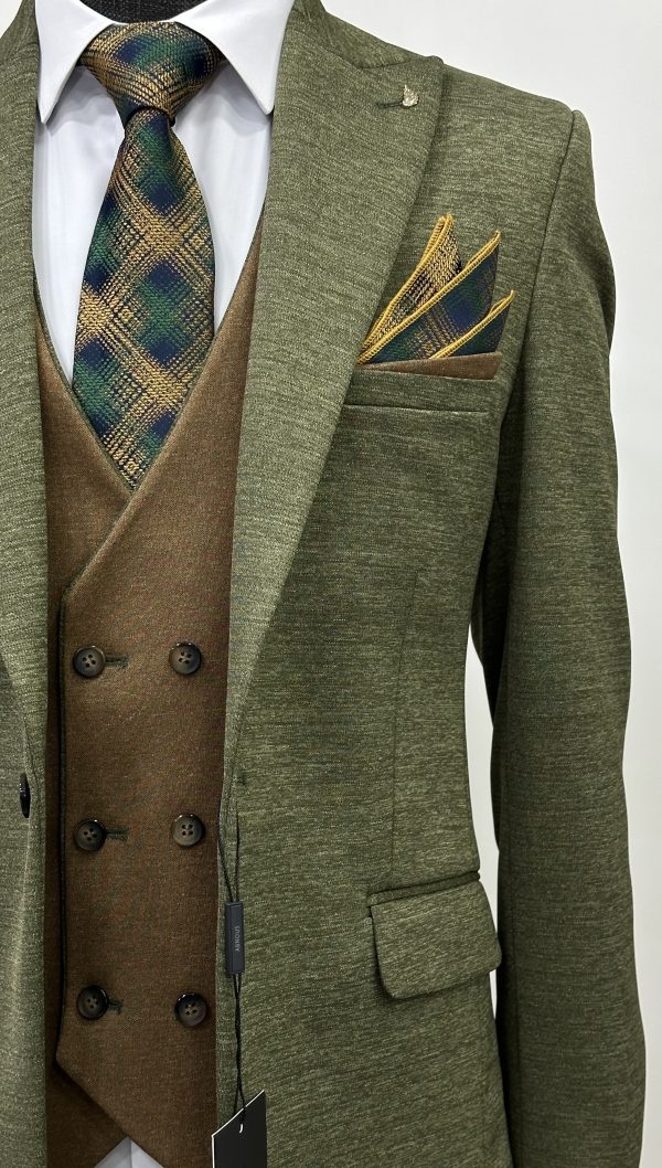 Men Olive Suit Dubai-7