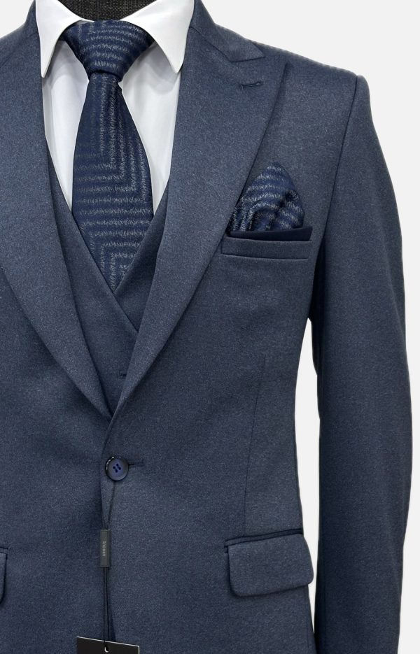 Men Suit Dark Navy Blue Dubai-4