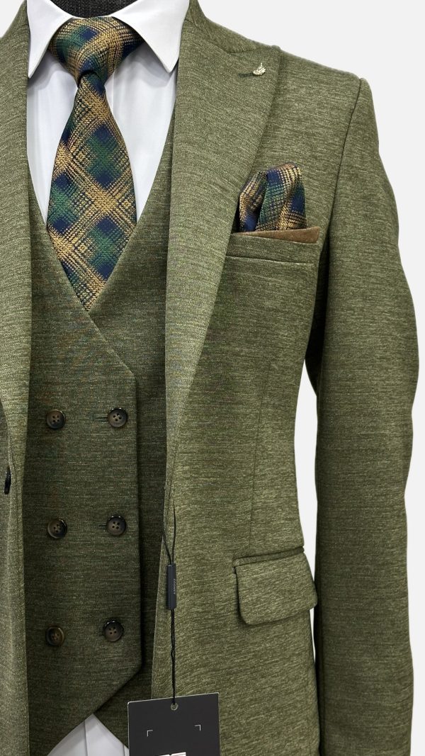 Men Olive Suit Dubai-3
