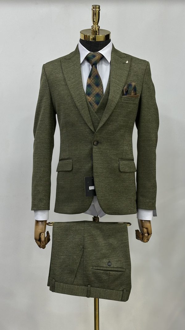 Men Olive Suit Dubai-2